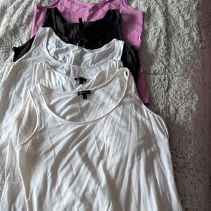 Talbots Women's Tank Tops - White, Black, Pink